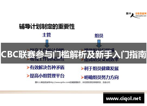 CBC联赛参与门槛解析及新手入门指南 CBC联赛参与门槛解析及新手入门指南